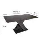 Folding dining table Dark A order